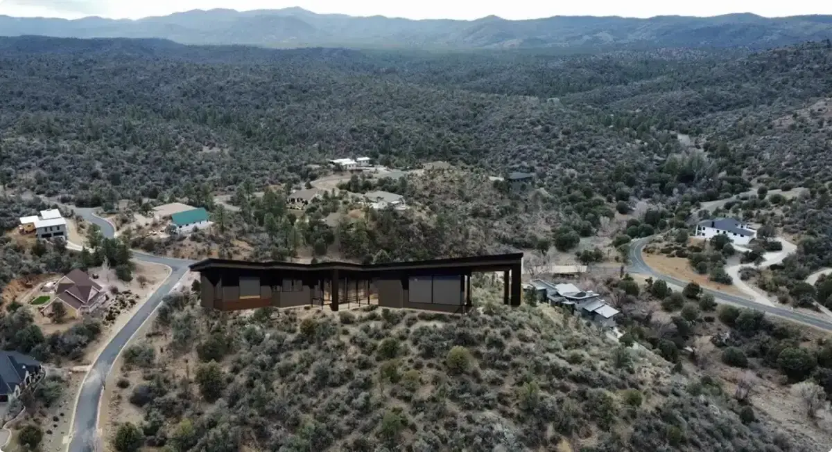 Custom home development at Lynx Mountain View Estates in Prescott, Arizona