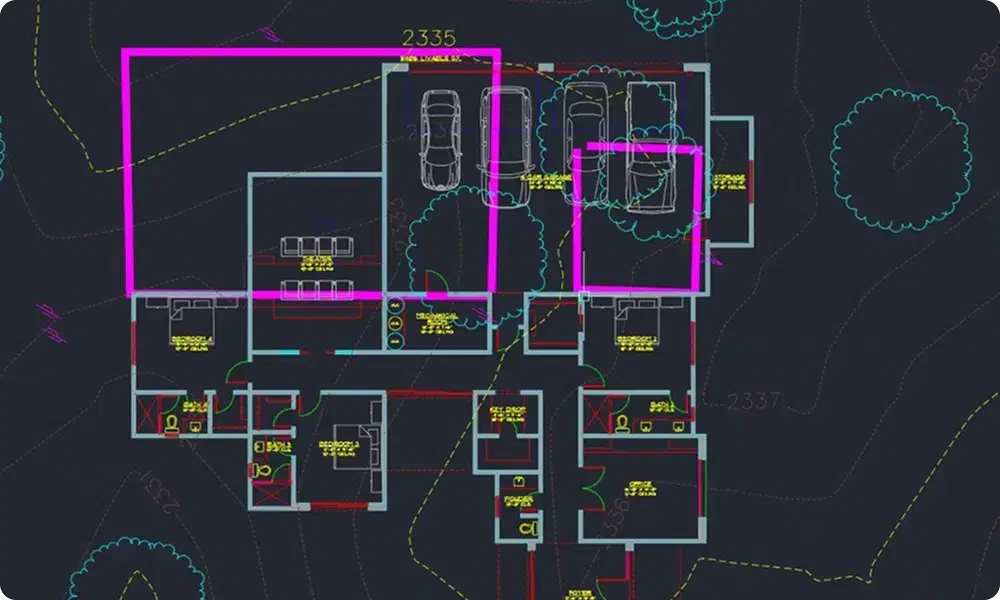 Architectural floor plan and design refinement for Arizona custom home project