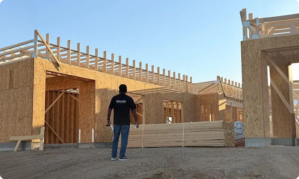 Custom home framing and construction management process in Arizona